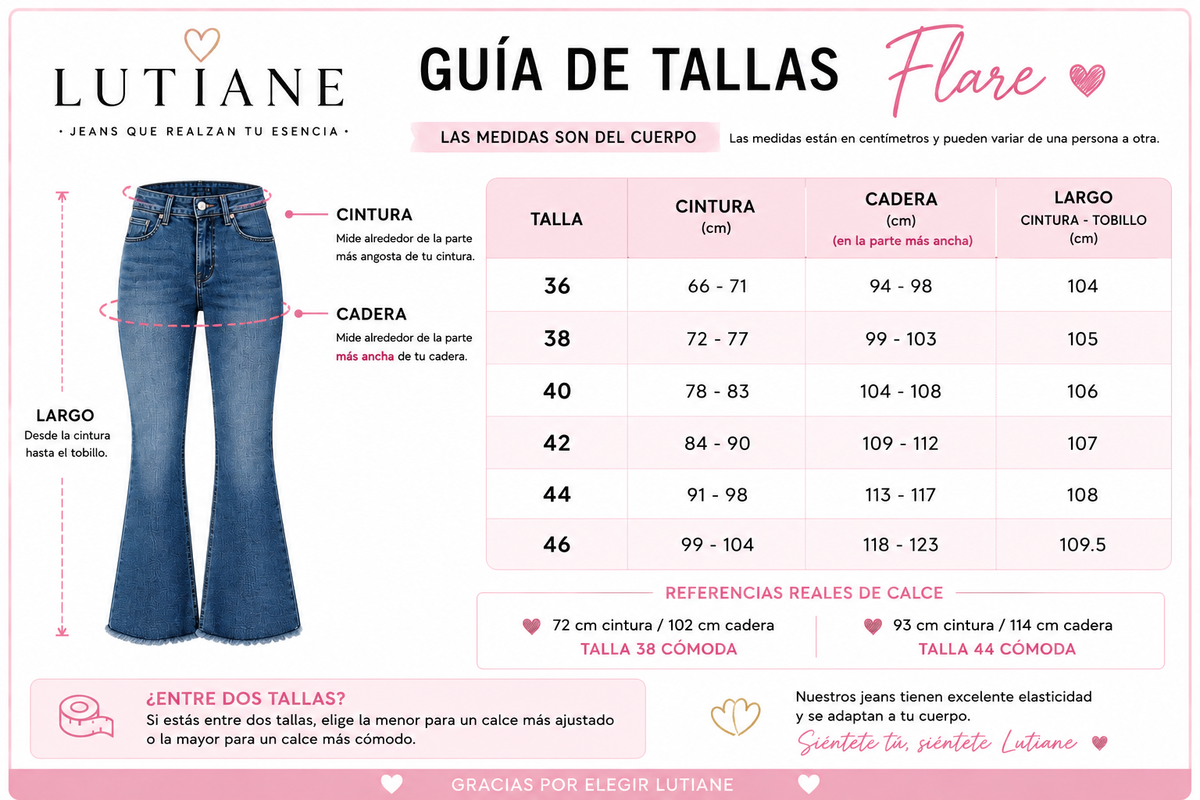 Jean Mujer Flare Café Chocolate Tiro Alto Elasticado Push Up (Basta deshilachada)