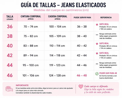 Jeans Mujer Palazzo Café Tiro Alto Elasticado Horma Grande (Basta deshilachada)